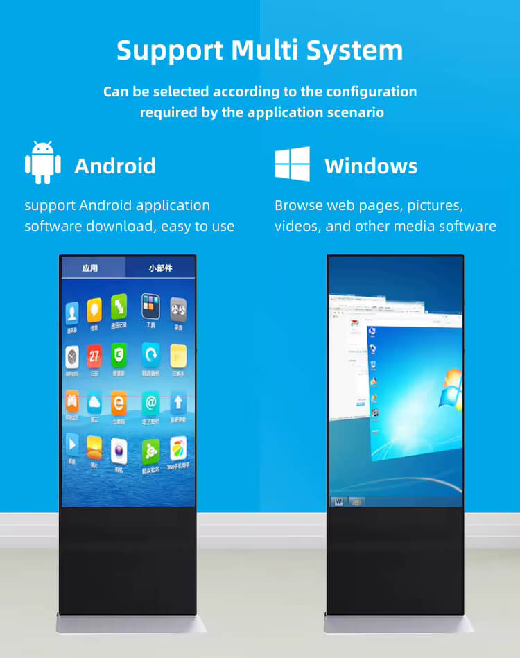 Floor standing network digital signage 2