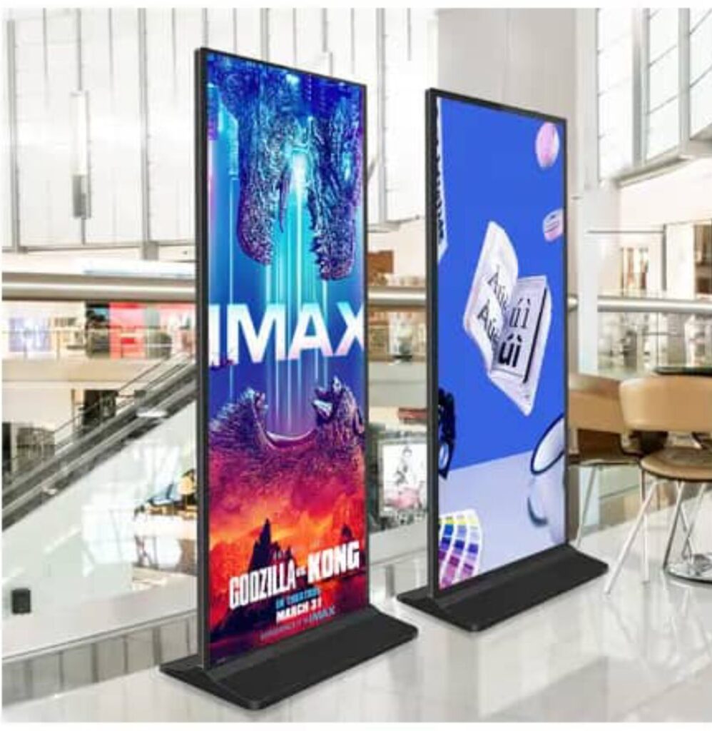 digital signage standing